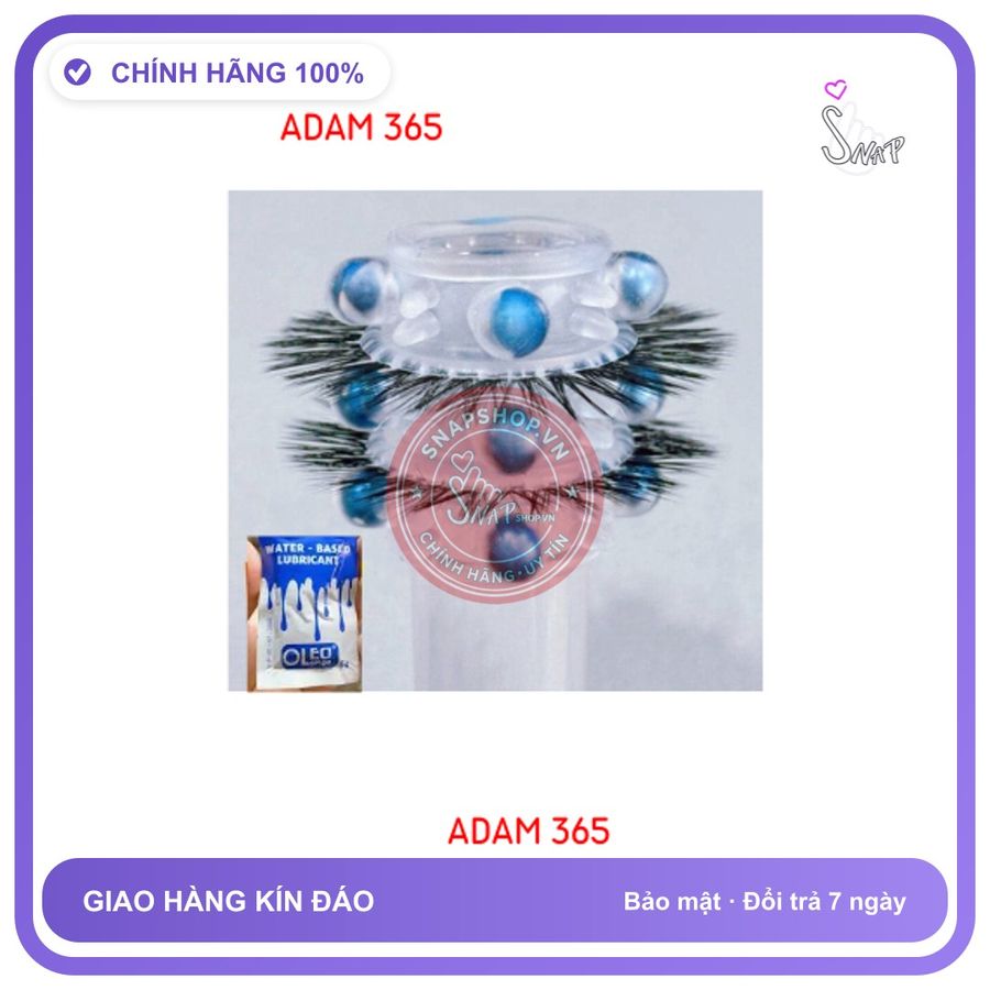 (Che Tên) Bao Cao Su Đôn Khúc giữa bi + 02 vòng râu rồng - Hàng Mới Về