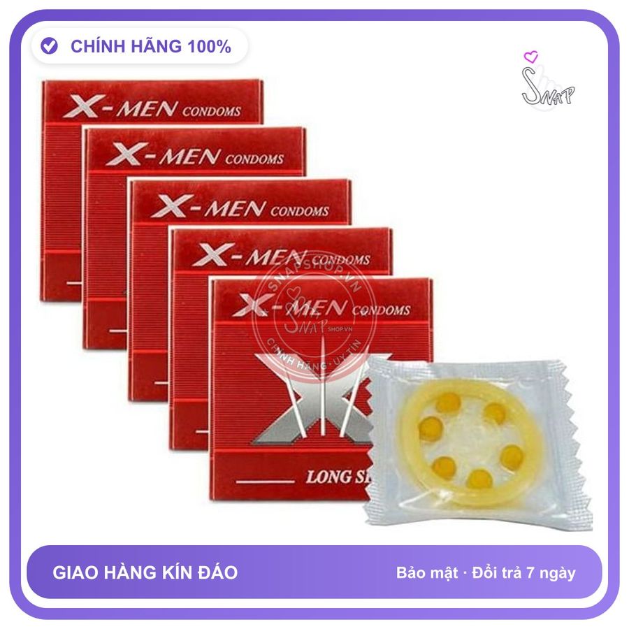 (Che Tên) Bao Cao Su Bi Lớn X Men Chính Hãng Thái Lan 10s Giao Nhanh Toàn Quốc