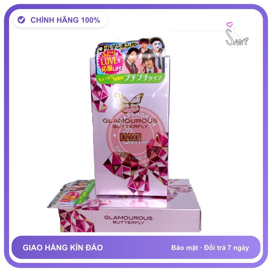 (Che Tên) Bao Cao Su Có Gai Jex Glamourous Butterfly Dot Type Của Nhật H8 - Snapshop