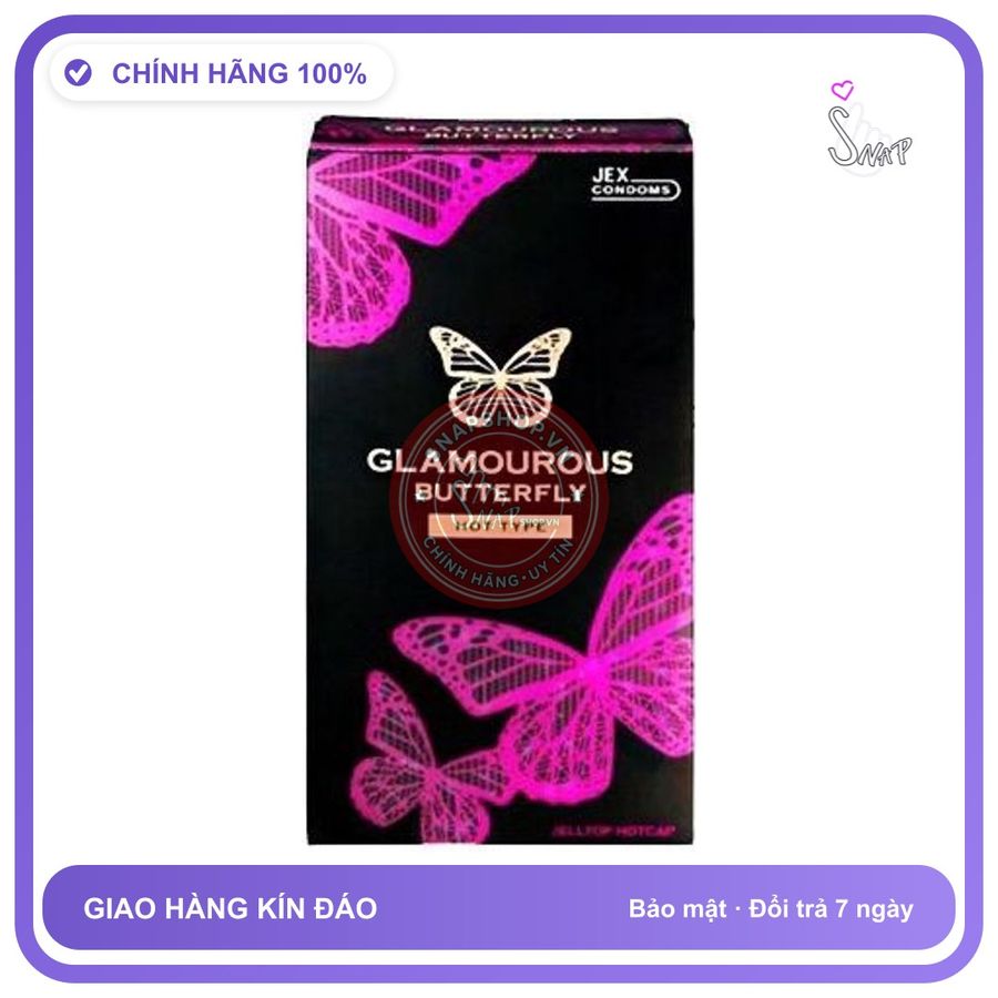 (Che Tên) Bao Cao Su Jex Tạo Ấm Glamourous Butterfly Hot Type Giao Nhanh Toàn Quốc