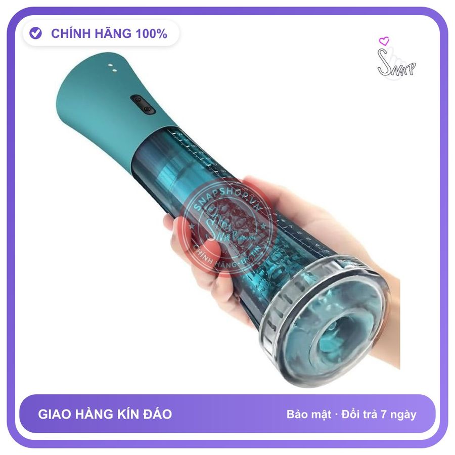(Che Tên) Máy Tập To Dương Vật Kết Hợp Lõi Tự Sương Tự Động (Có Chế Độ Mút/Nhả) - Hàng Mới Về