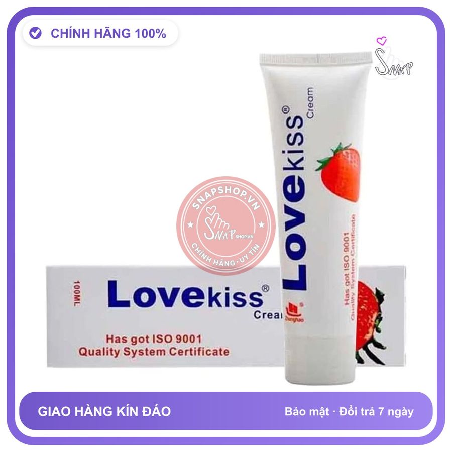 (Che Tên) Gel bô.i trơ.n hương dâu Love Kiss hương dâu chai 100ml gốc nước Cao Cấp Bảo Đảm