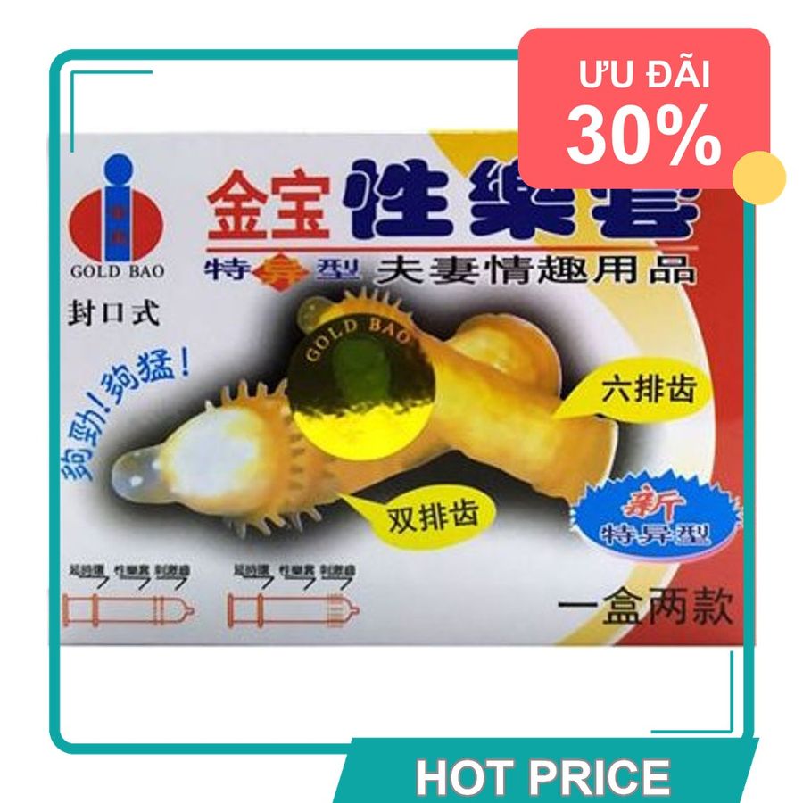 (Che Tên) Bao Cao Su Gold Bao Gai Hộp 2 Cái 358772 - Hàng Mới Về