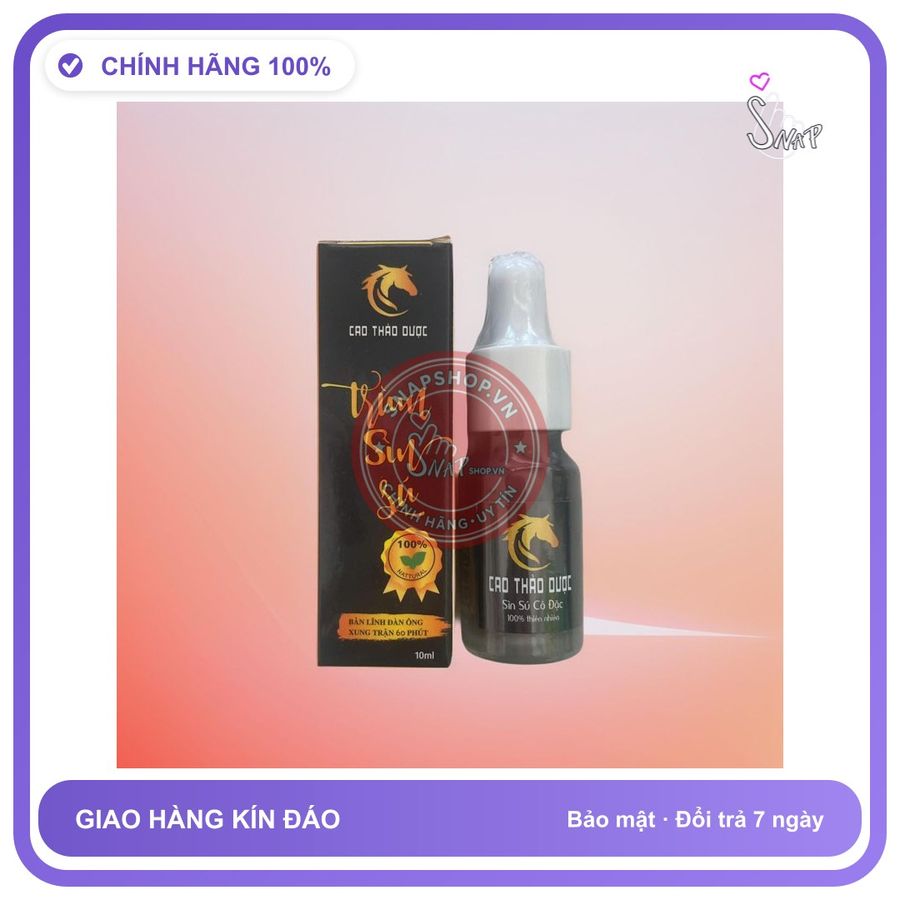 (Che Tên) Lọ nước bôi Sìn 10ml không nóng rát hỗ trợ chăm sóc nam giới Giao Nhanh Toàn Quốc