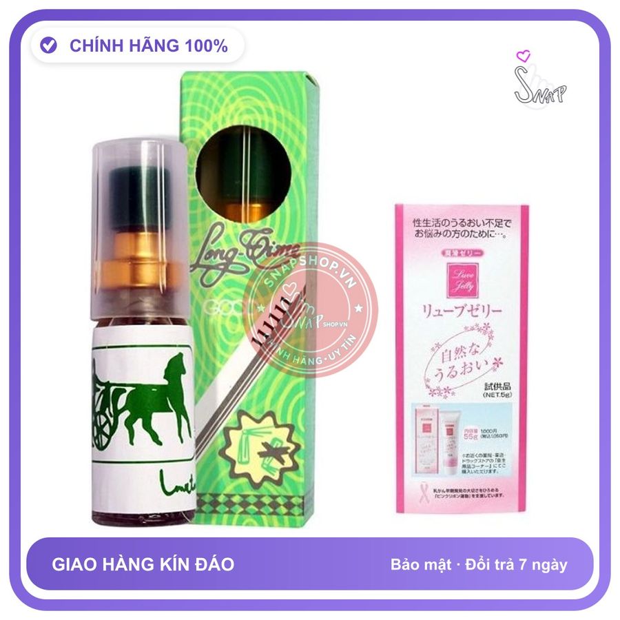 (Che Tên) Xịt Longtime Delay Thái Lan Kèm Gel bô.i trơ.n Nhật 5g Giao Nhanh Toàn Quốc