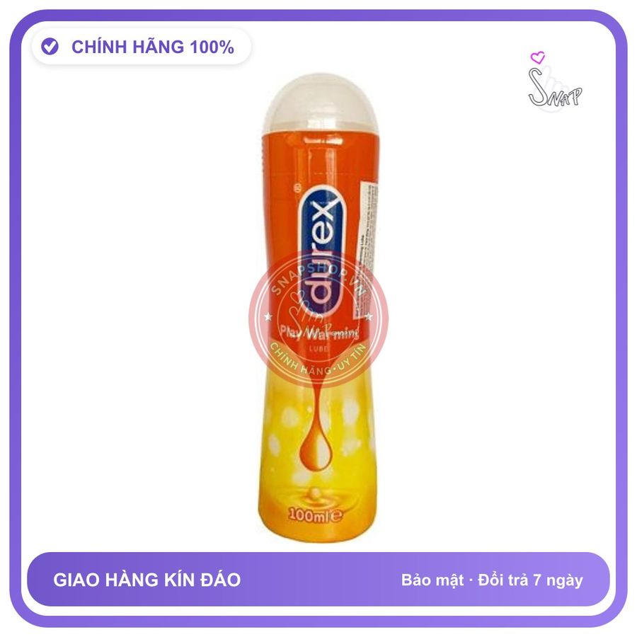 (Che Tên) Gel bô.i tron Tạo Ấm Durex Play Warming Chính Hãng Thái Lan Hộp Trắng Kín