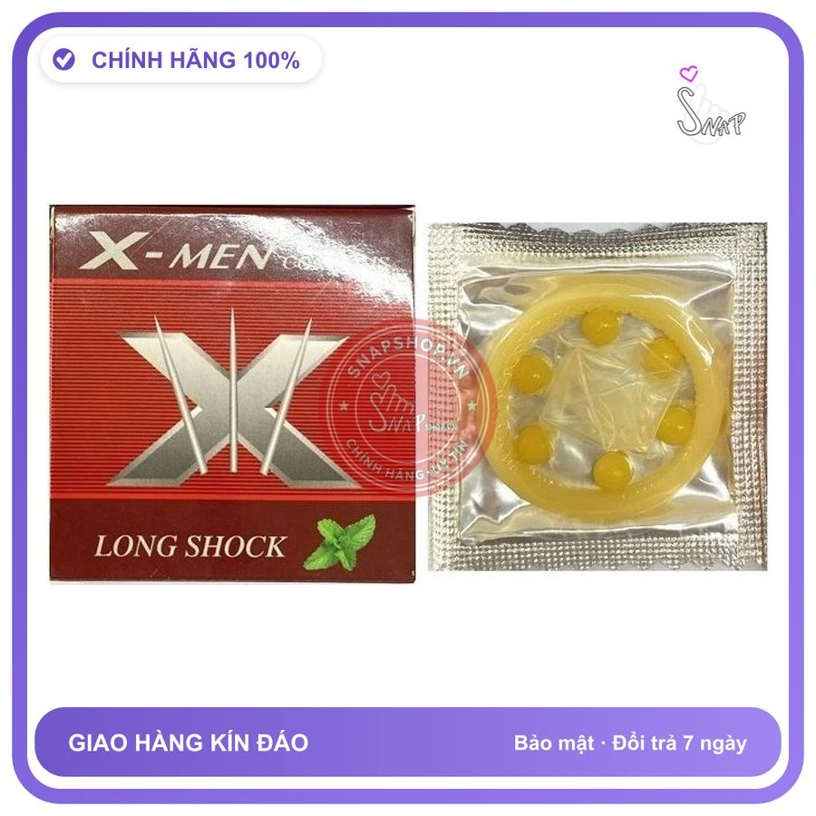 (Che Tên) Bao Cao Su Bi Xmen Thái Lan - Lốc 10 chiếc Hỗ Trợ 24/7