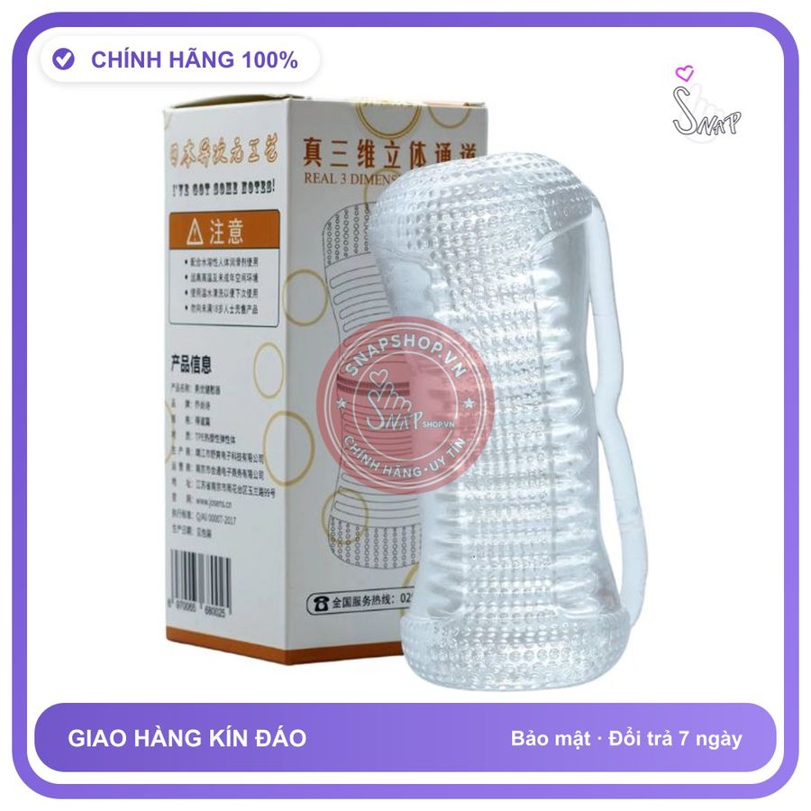 (Che Tên) Âm Đạo Giả Trong Suốt Thông 2 Đầu Cao Cấp Bảo Đảm