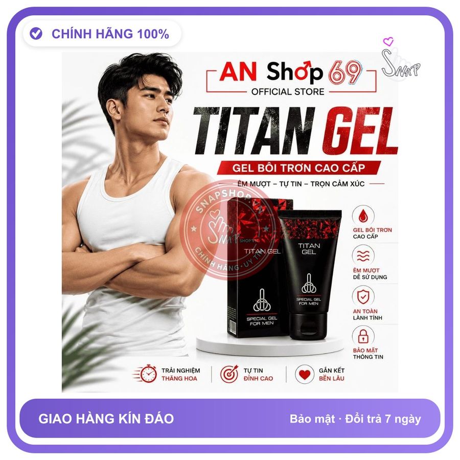 (Che Tên) COMBO 2 tặng 1 Titan Gel Đỏ bôi trơn massage tăng cường Bền Bỉ Trợ Giá Cực SỐC 773184 Hộp Trắng Kín