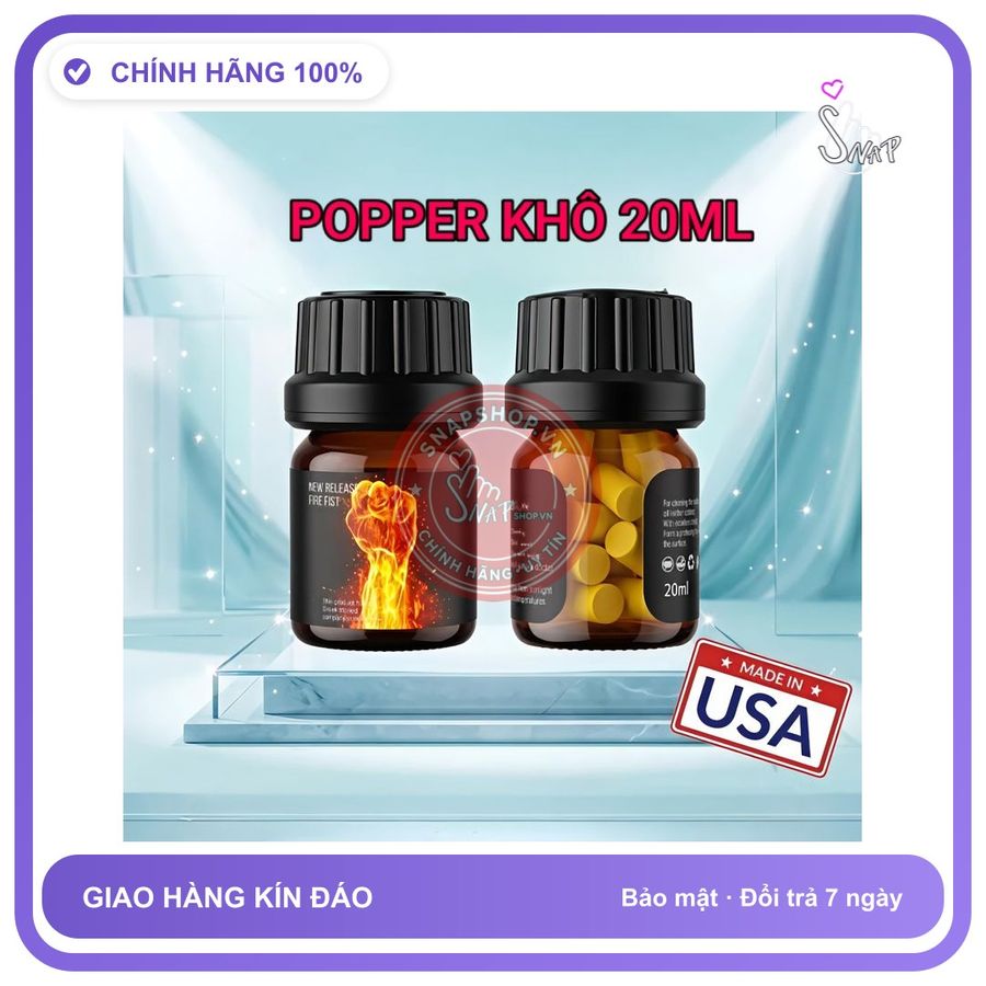 (Che Tên) Popper khô 20ml USA Dòng Cực Mạnh cho ng lờn,che tên Bảo Mật Tuyệt Đối