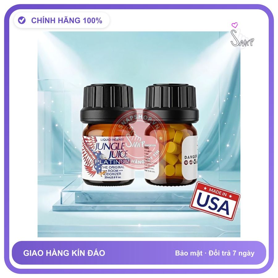 (Che Tên) Chai hít Popper khô 20ml USA Dòng Mạnh Phê Lâu, Cho ng lờn, che tên sp - Snapshop