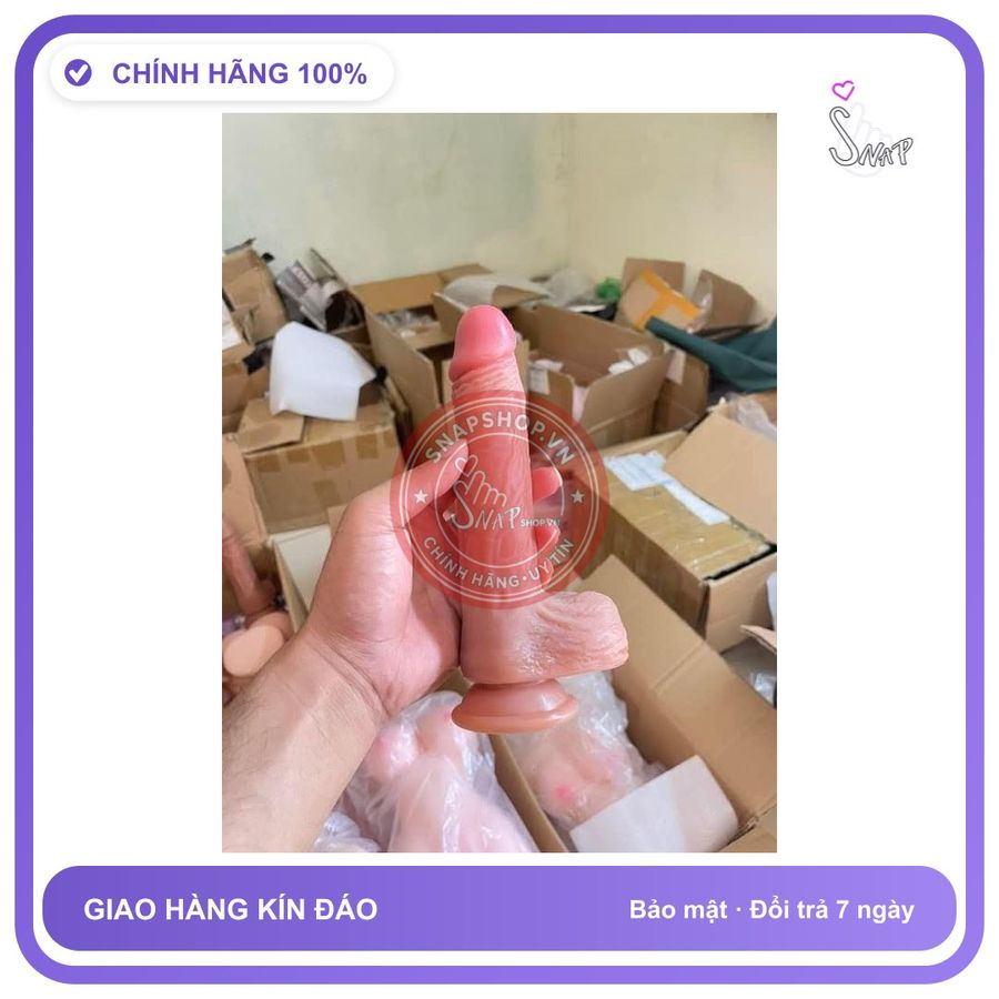 (Che Tên) Dương vật giả hít tường, 21cm, che tên khi đặt hàng Chuẩn Auth