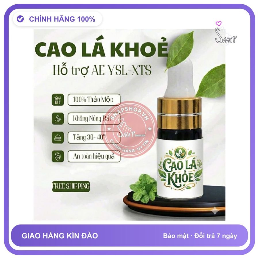(Che Tên) Cao Lá Khỏe Hỗ Trợ Nam Giới Bảo Mật Tuyệt Đối