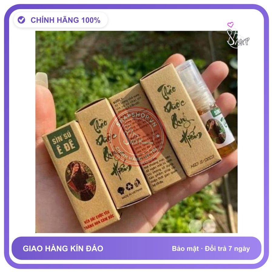 (Che Tên) Xịt khử mùi ede lọ 3ml Hộp Trắng Kín