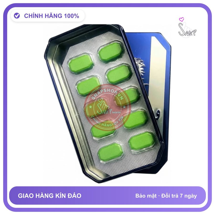 (Che Tên) Viên uống hỗ trợ cho nam giới Vỉ 10 Viên có tem mác Hộp Trắng Kín