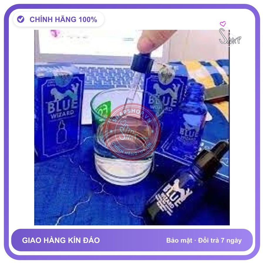(Che Tên) Blue Wizard dạng nước hỗ trợ sức khỏe kd nữ Cao Cấp Bảo Đảm