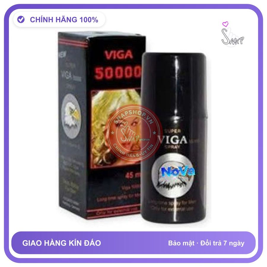 (Che Tên) Super Viga 50000 Spray – Xịt ngăn xuất tinh sớm dành cho nam giới,xịt kéo dài quan hệ cho nam - Hàng Mới Về