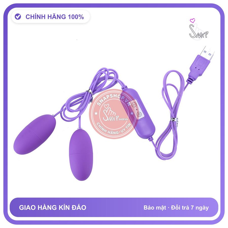 (Che Tên) Trứng Rung 2 Đầu Mạnh Mẽ - Hàng Mới Về