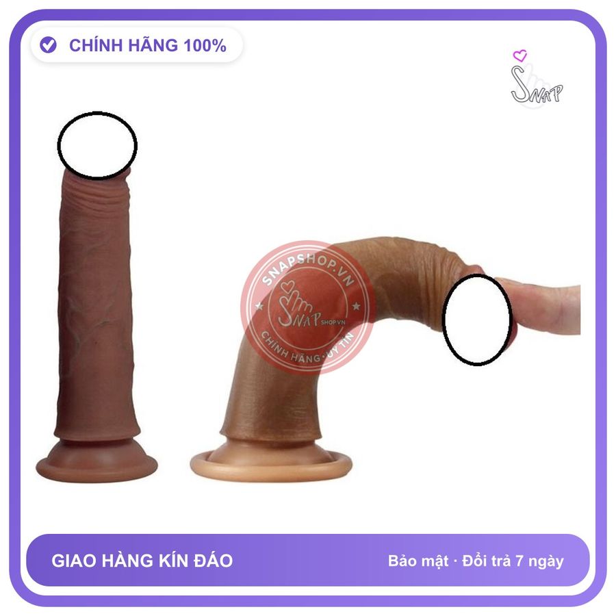 (Che Tên) Dương vật gắn tường siêu mềm mại LoveToy uốn cong Bảo Mật Tuyệt Đối