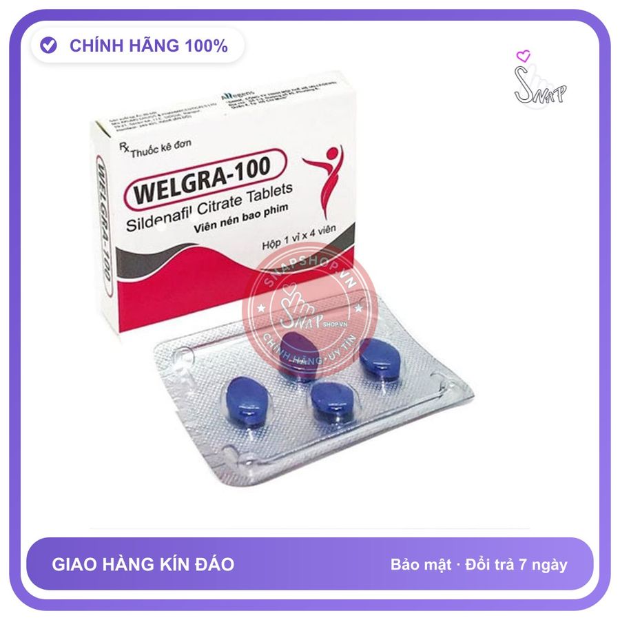 (Che Tên) Hộp Ấn Xanh Dương Welga Vỉ 4V Chăm Sóc Nam Ổn Định - Snapshop