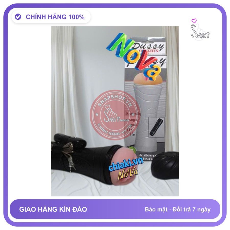(Che Tên) Máy massage NoVa cầm tay cho nam 7 chế độ rung tặng kèm gel và pin Hộp Trắng Kín