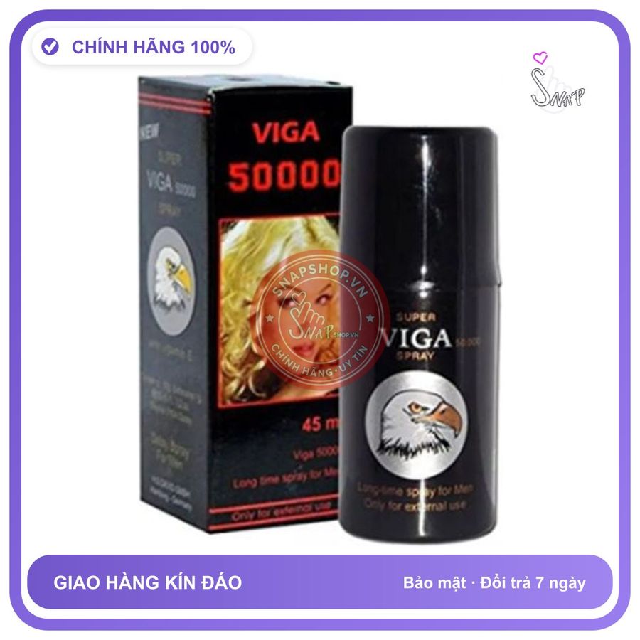 (Che Tên) Xịt Đức Viga 50000 nhãn Spray cao cấp Bảo Mật Tuyệt Đối