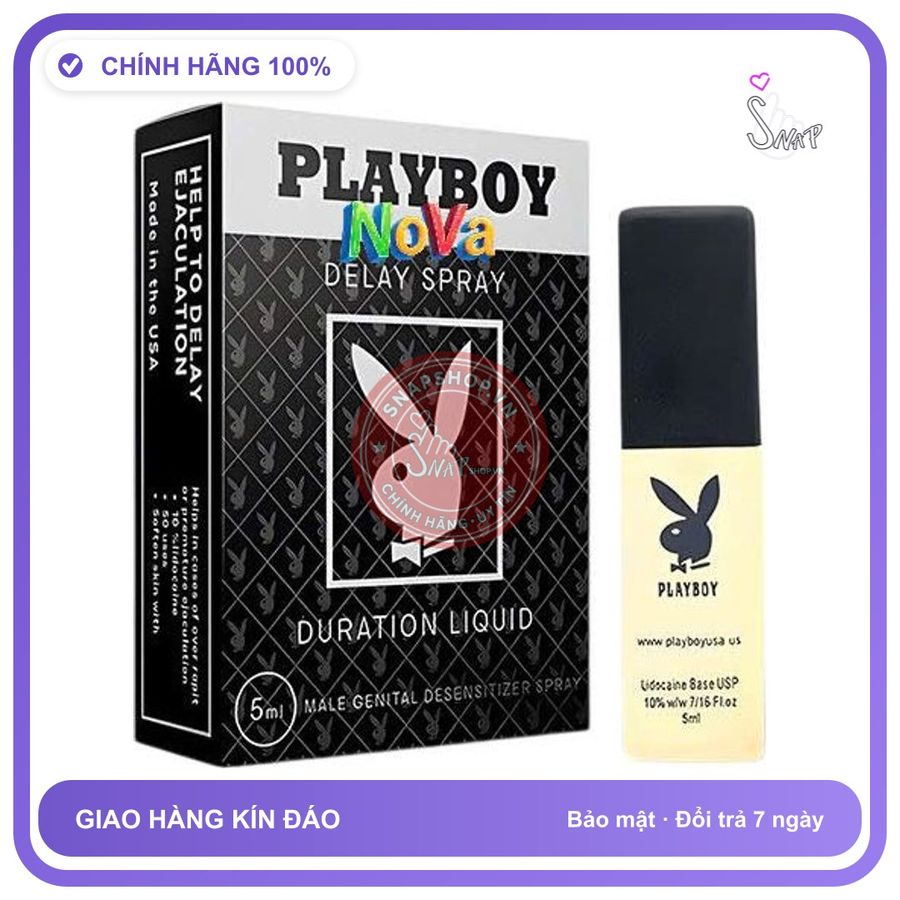 (Che Tên) Xịt ANH Kéo Dài Thời Gian Chai 10ml Playboy mới Chính Hãng Bảo Mật Tuyệt Đối
