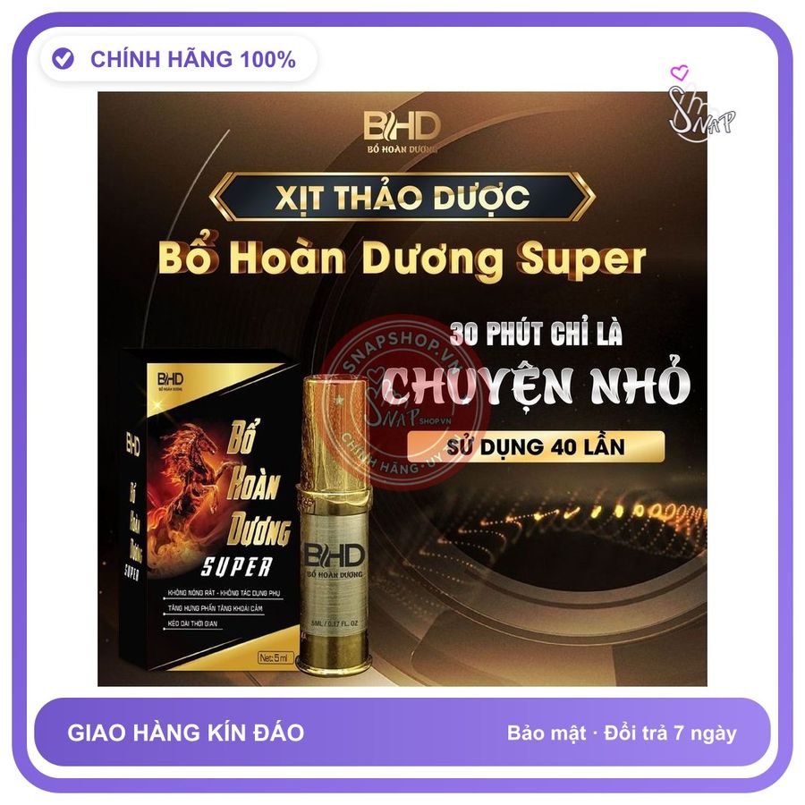(Che Tên) Xịt Bổ Hoàn Dương Plus hỗ trợ cho nam Giao Nhanh Toàn Quốc