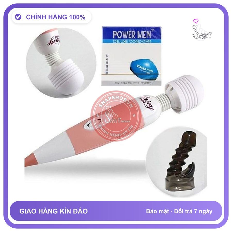 (Che Tên) Baoc cao su powermen tặng chày rung AV massage cơ thể Giao Nhanh Toàn Quốc