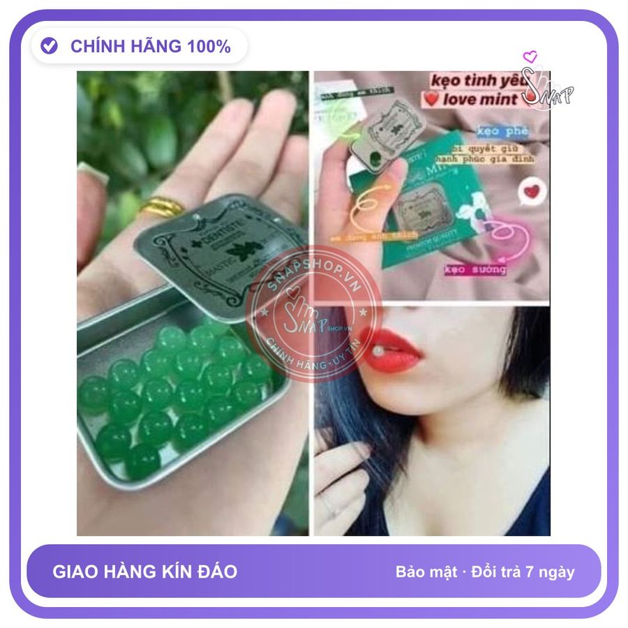 (Che Tên) kẹo ngậm the mát bạc hà ,kẹo phòng the hộp 20 viên Hỗ Trợ 24/7