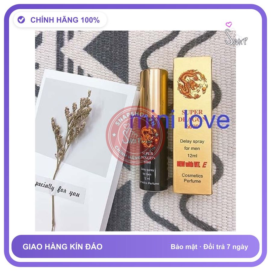 (Che Tên) Xịt kéo dài cuộc yêu supper dragon chính hãng Hộp Trắng Kín