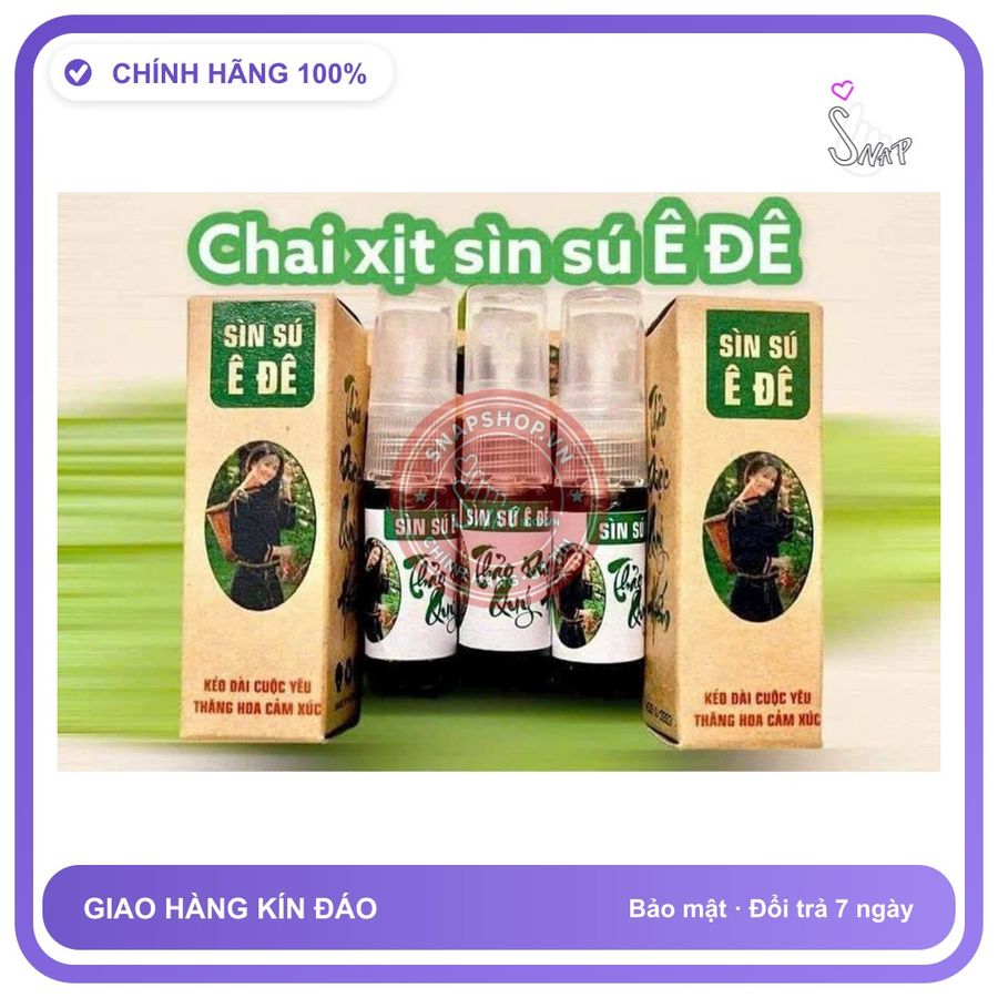 (Che Tên) Xịt Sìn Sú Ê ĐÊ 3ml Việt Nam Dùng 20 lần Bảo Mật Tuyệt Đối