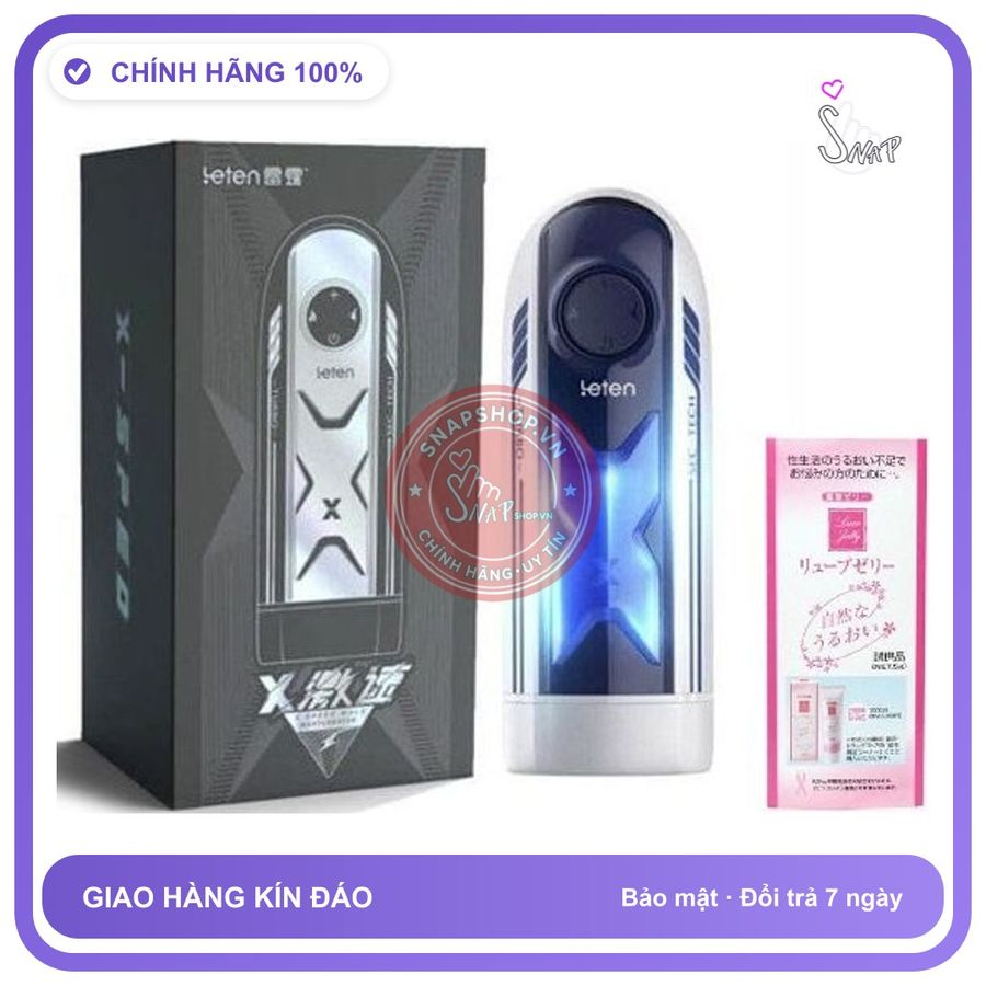 (Che Tên) Máy massage giải tỏa sinh lý cho nam Leten X Speed Turbo kèm gel Jex - Hàng Mới Về