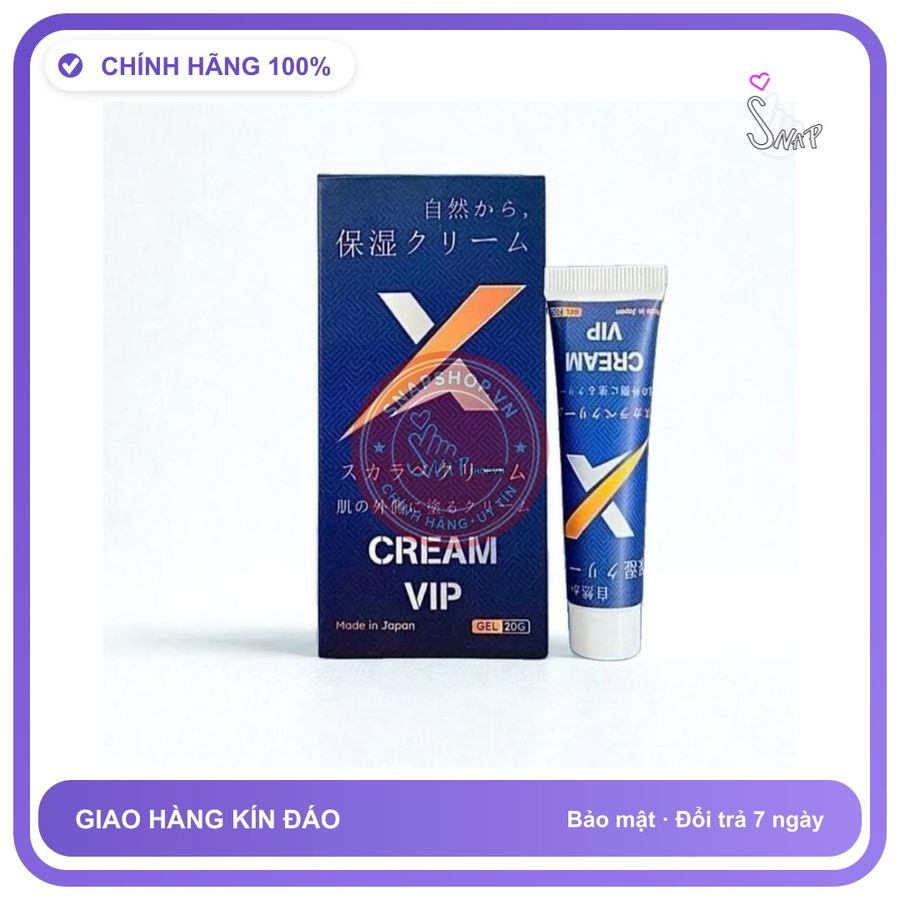 (Che Tên) Kem Cream Vip Nhật Bản Chính Hãng – Hỗ Trợ Nam Giới Lâu Ra - Hàng Mới Về
