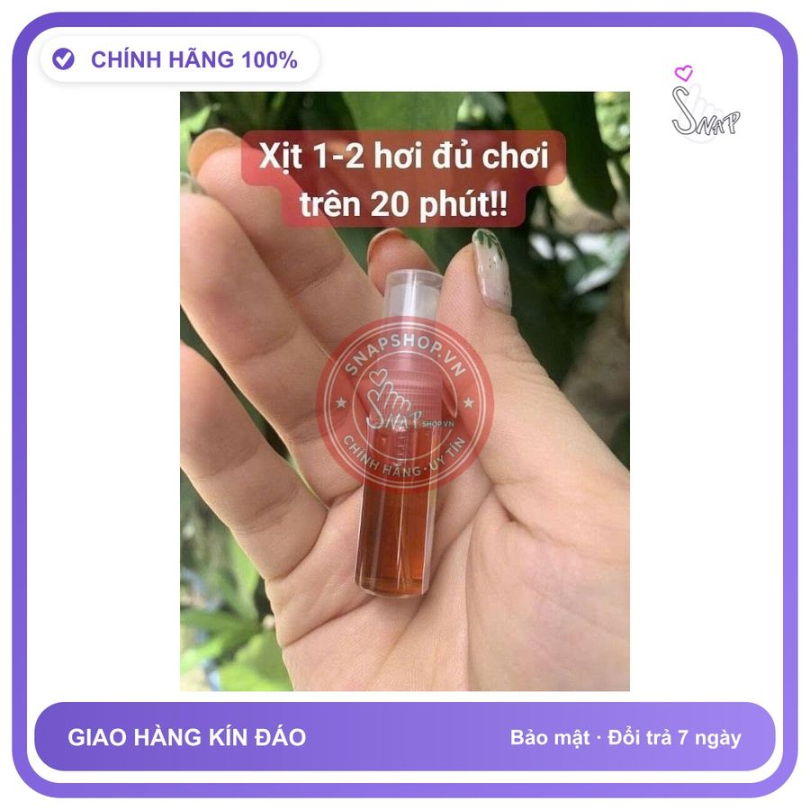 (Che Tên) Sìn Sú Nước Ê đê dạng xịt 3ml Nam giới chuyên dùng Hỗ Trợ 24/7