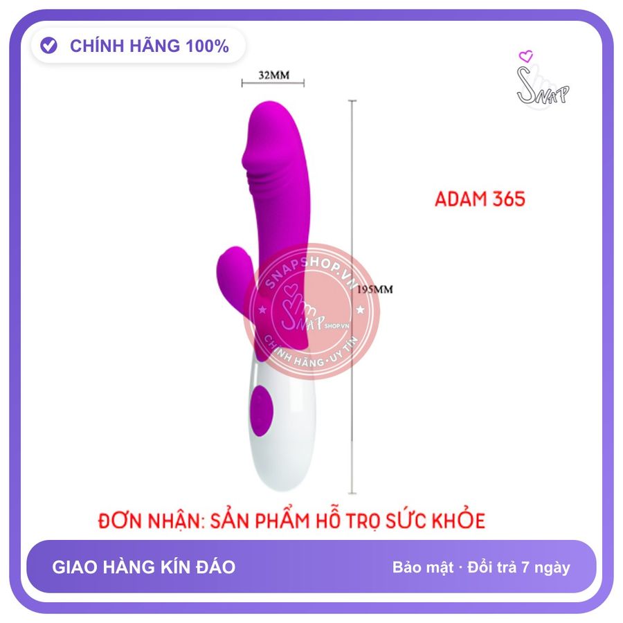 (Che Tên) Máy massage silicon Pretty Love chống thấm nước - 30 Chế Độ Rung - Snapshop