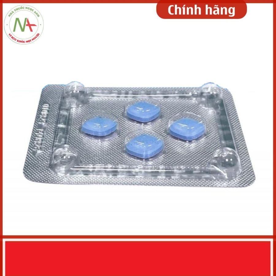 Viên uống tăng cường sinh lý nam Eugra 50 sildefil 100mg hộp 1 vỉ x 4 viên chính hãng