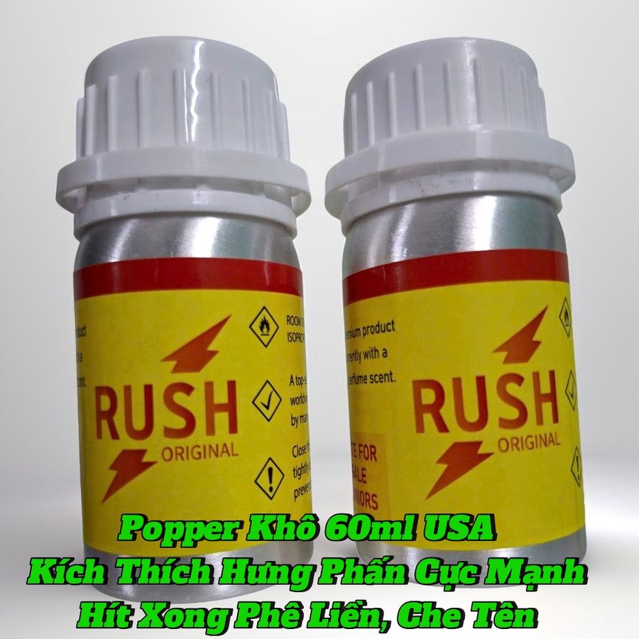 Popper Khô 60ml USA, Kích Thích Cực Mạnh, Tác Dụng Hít Xong Phê Liền, Che Tên