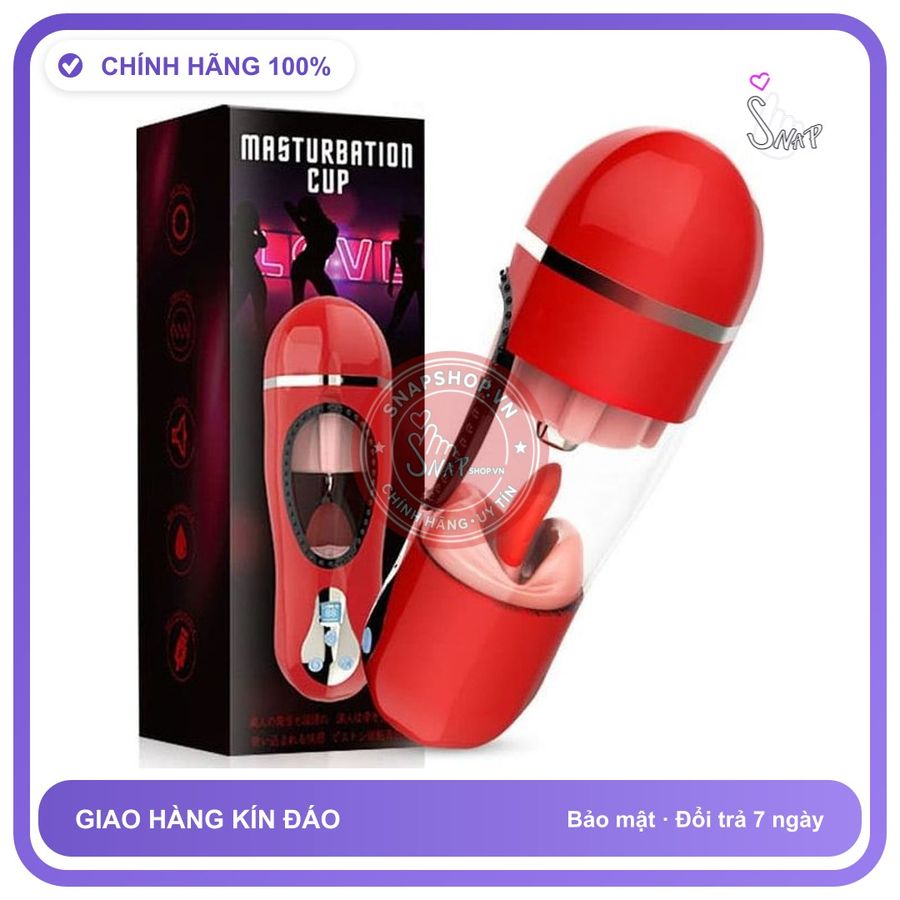 (Che Tên) Dụng Cụ Nam-Miệng Giả Liếm Như Thật Tỏa Nhiệt Sưởi Âm Cậu Nhỏ - Hàng Mới Về