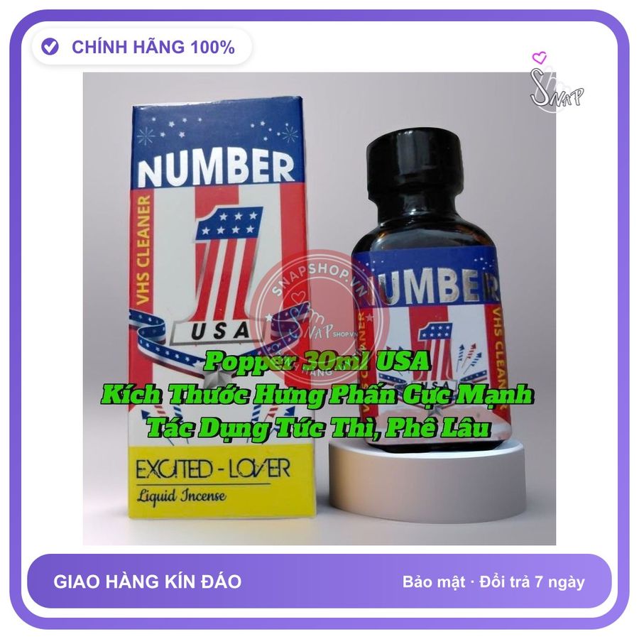 (Che Tên) Chai Hít Popper 30ml USA, Kích Thích Hưng Phấn Cực Mạnh, Hít Xong Phê Liền Bảo Mật Tuyệt Đối