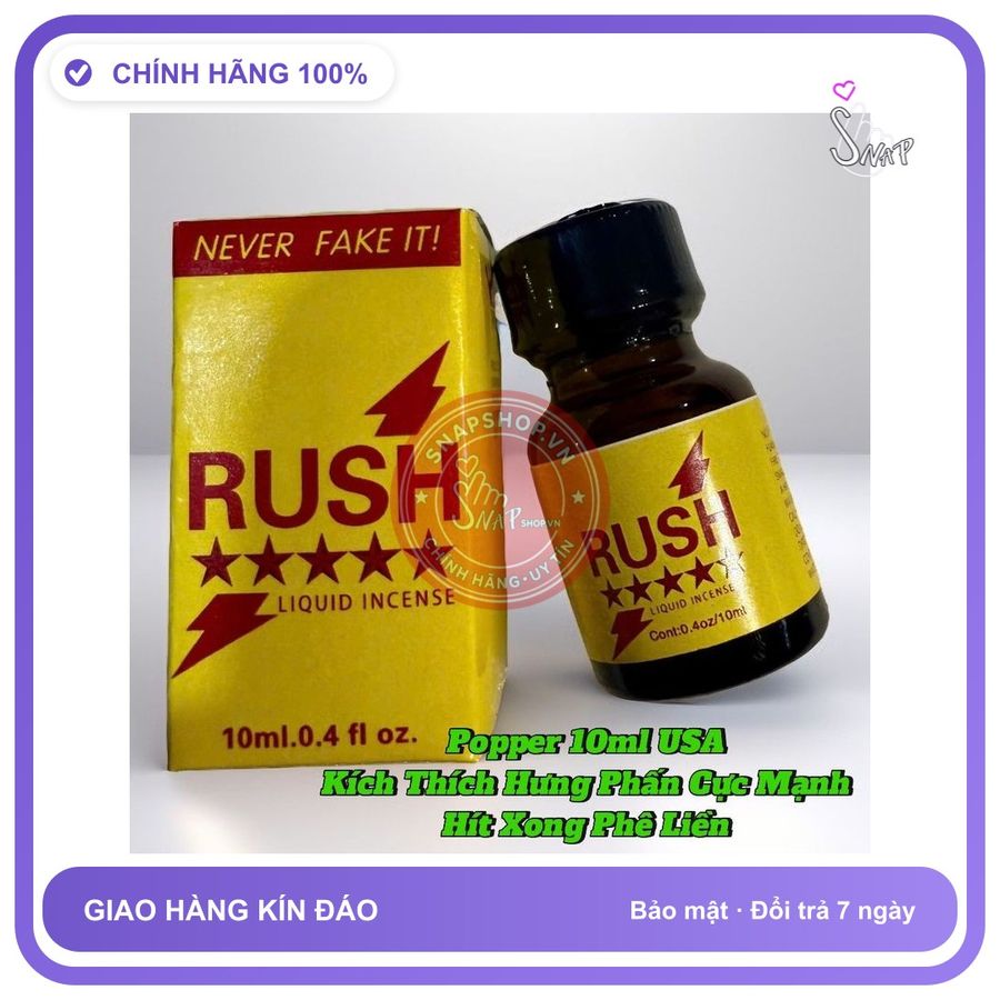 (Che Tên) Popper 10ml USA,Chính Hãng, Kích Thích Hưng Phấn Cực Mạnh, Hít Xong Phê Liền Giao Nhanh Toàn Quốc