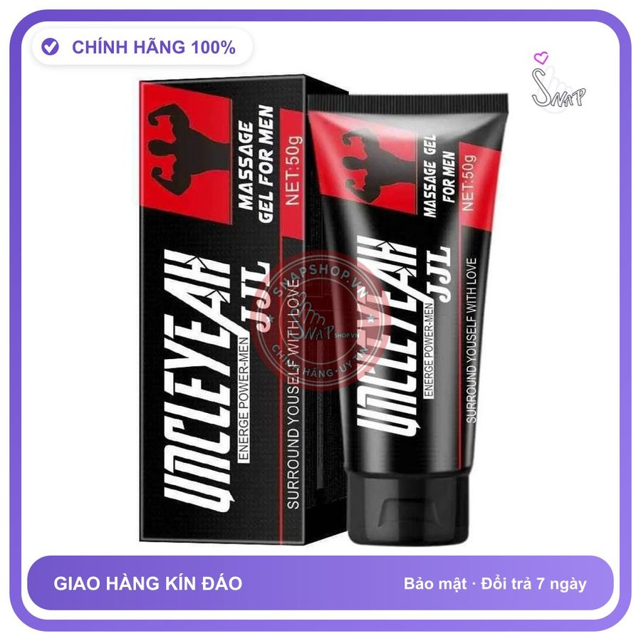 (Che Tên) Gel Tăng Kích Thước Cậu Nhỏ Uncleyeah JJL Energe Power-Men Gel 50g Cao Cấp Bảo Đảm