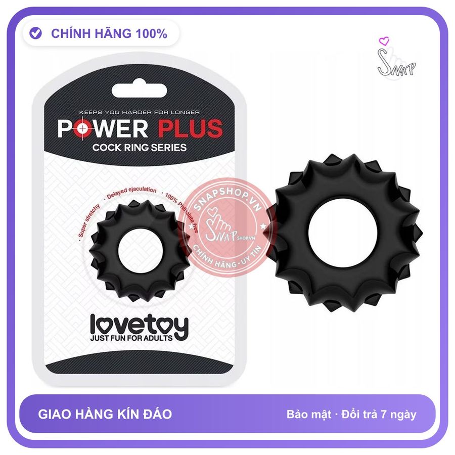 (Che Tên) Vòng đeo chống xuất tinh sớm Lovetoy Power Plus Bảo Mật Tuyệt Đối