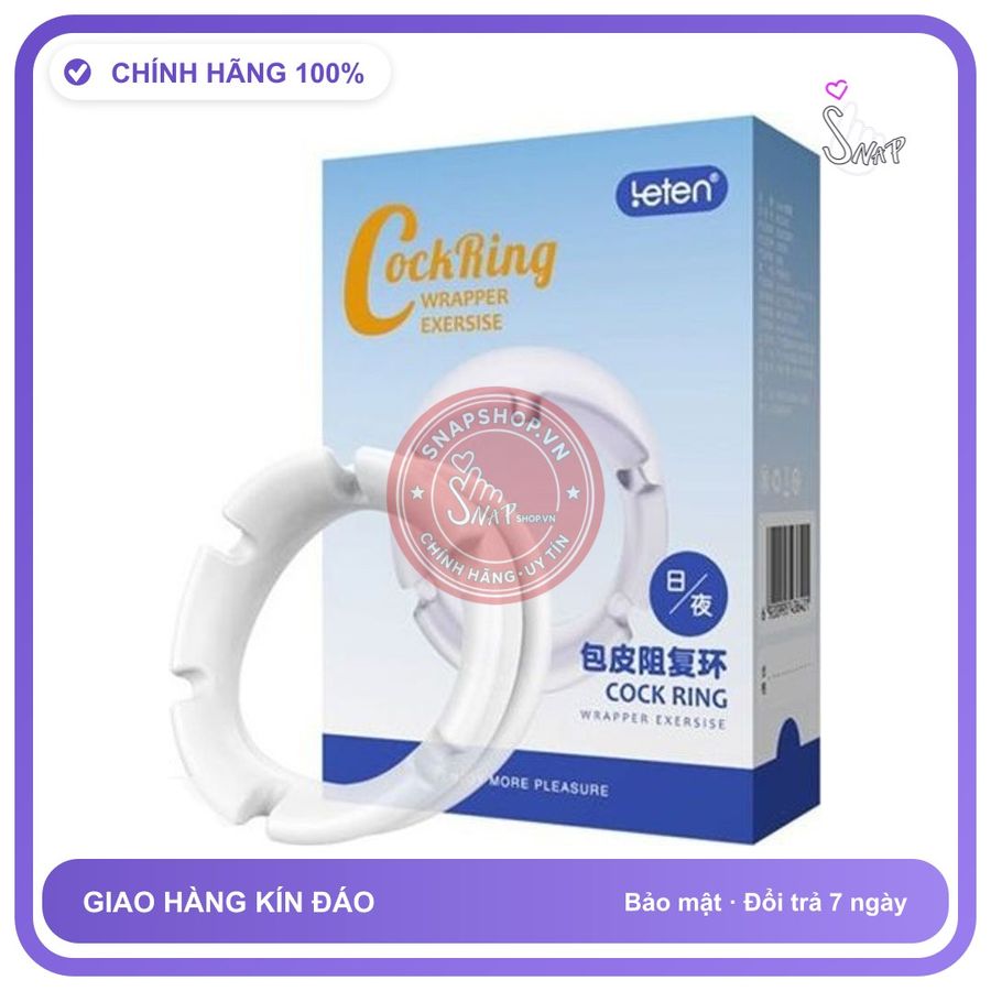 (Che Tên) Vòng đeo hỗ trợ nam giới Leten Cock Ring Wrapper Excercise Hỗ Trợ 24/7