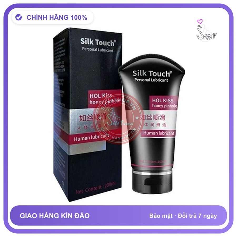 (Che Tên) Gell Bôi Trơn Tăng Khoái Cảm Hot Kiss Honey Pinhole Silk Touch Personal Lubricant 200ml Cao Cấp Bảo Đảm
