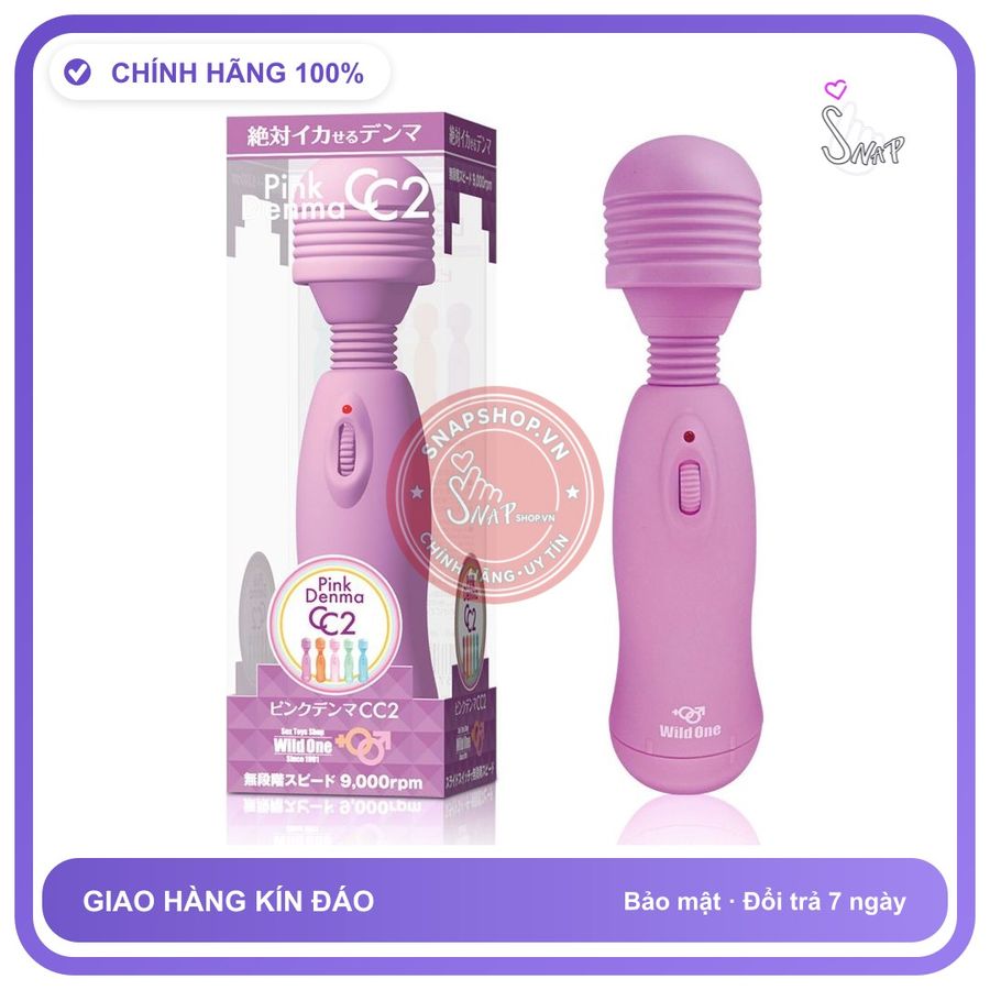 (Che Tên) Máy mát xa cầm tay Nhật Bản Pink Denma CC2 - Hàng Mới Về