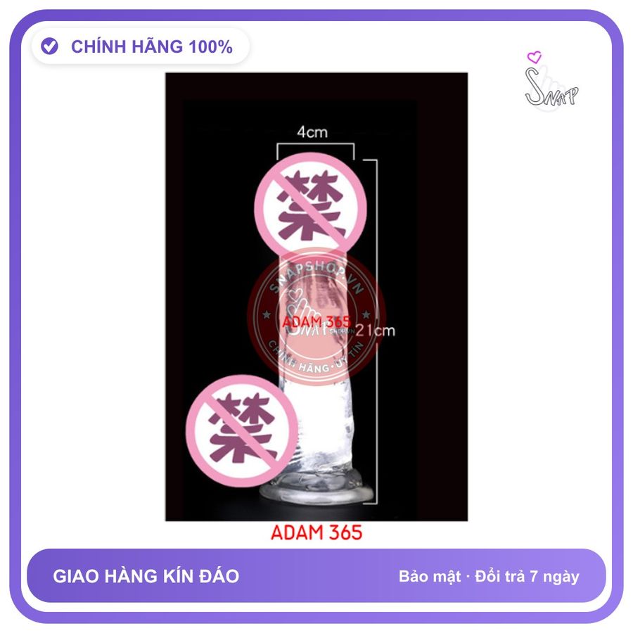 (Che Tên) DV giả gắn tường silicone trong suốt 21cm X 4cm Cao Cấp Bảo Đảm