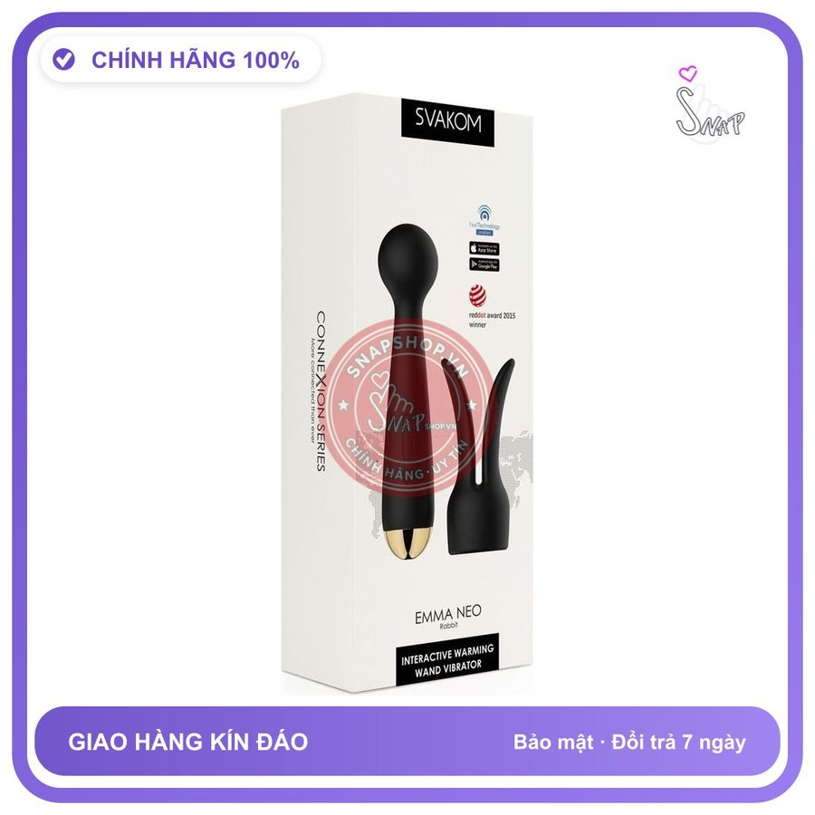 (Che Tên) Chày rung không dây điều khiển bằng điện thoại Svakom Emma Neo - Snapshop