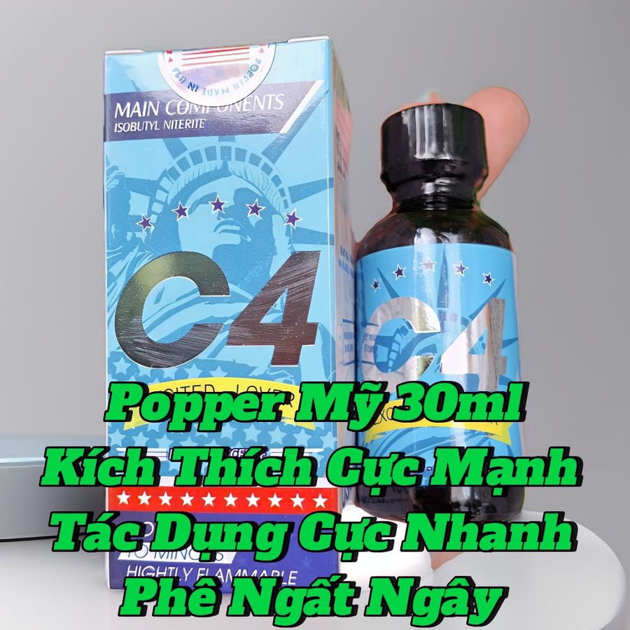 Popper mỹ 30ml, Hàng Chính Hãng Cực Mạnh, Hít Xong Phê Tức Thì, Che Tên 