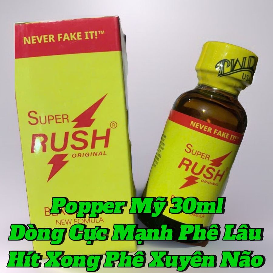 Popper mỹ 30ml, Tác Dụng Cực Mạnh, Hít Xong Cực Phê , Che Tên 